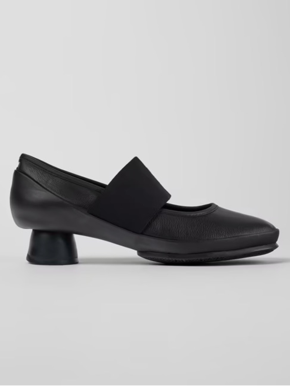 Camper 8 Chunky Modern Block Low Heel Mary Jane Ballet Minimalist Comfy Artsy